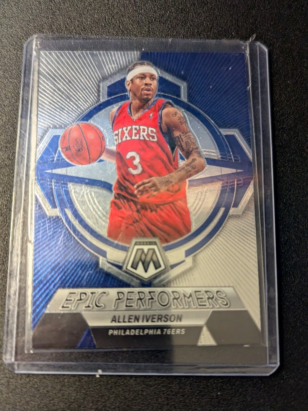 Allen Iverson 'Epic Performers' Basketball Trading Card - Red/Blue